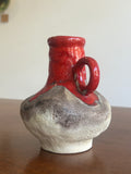 1960s Jasba Keramik Fat Lava Vase – West German Pottery, 14cm