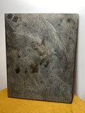 Marble tile with etched Lenin portrait