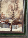 Russian Impressionist School Oil Painting, Signed – Mid 20th Century