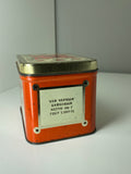 Small vintage Russian tin tea caddy