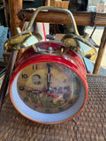 Vintage Chinese Cultural Revolution Alarm Clock with Mao Zedong Portrait, 1968