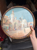 1920s Framed Lithograph – Arabic Street Scene by James Greig – 44cm
