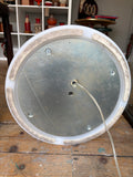 Close-up of Bonaldo Eos lamp base plate showing wiring and fixings