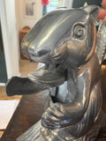 Vintage 1970s Cast Aluminium Squirrel Nutcracker – Mid-Century Novelty Nut Cracker