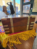 Victorian Brass-Bound Burr Walnut Writing Slope with Secret Drawers