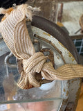 Vintage WWII-Era RAF Pattern Split-Lens Flying Goggles — Stadium-Style, Made in England