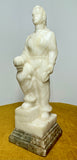 Vintage Soviet marble figure of a female bricklayer