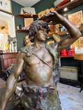 Large Vintage Spelter Figure – After Auguste Moreau