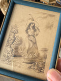 Set of 4 Regency Stipple Engravings – Antique Hand-Tinted Ladies Fashion Prints