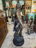 Large Vintage Spelter Figure – After Auguste Moreau