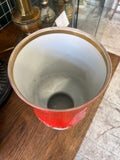 Top view of Baranovka commemorative porcelain vase, 26.5cm tall