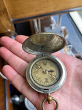 Dennison & Co WWI Military Pocket Compass – British Officer’s Silver Field Compass