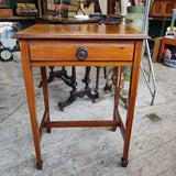 Edwardian burr walnut hall table