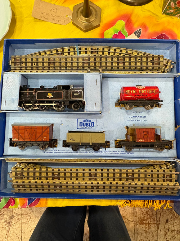Vintage 1950s Hornby Dublo Electric Train Set – Boxed Goods Set by Meccano Ltd