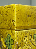 Bitossi 'Spagnolo' yellow slab vase