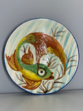 Vintage Puigdemont pottery fish plate