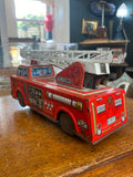 Vintage 1950s Horikowa Toy Fire Engine – Battery-Operated Tin Plate Design