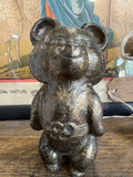 Original 1980s Bronze-Colour Metal Misha Figurine – Moscow 1980 Olympic Games Mascot