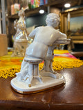 Vintage Lomonosov Porcelain Figurine – Pushkin at His Writing Desk