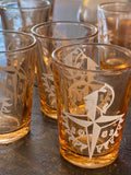 Festival of Britain 1951 decanter and glasses