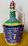 1960s French Scoubidou Carafe – Vintage Woven Plastic Design