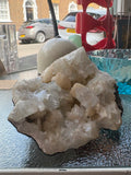 Apophyllite Crystal Cluster – White, Pink & Clear – 645g – Natural Healing Mineral Specimen