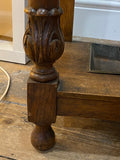 Victorian Arts & Crafts Oak Hall Stand – Green Man Carving & Metal Liners