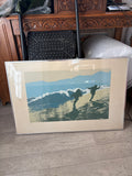 Limited edition Mary Barnes screen print, signed and dated 1975, framed. 