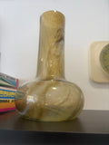 Large Mould-Blown Glass Vase in Swirled Earth Tones – 33.5cm
