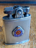 Sterling silver Royal Engineers lighter inscribed to Major William Wiseman