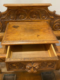 Victorian Arts and Crafts oak hall stand