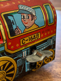 Mid-Century Japanese Tin Wind-Up Train – Yone, Japan