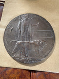WWI Death Penny Memorial Plaque | James William Sanders