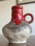 1960s Jasba Keramik Fat Lava Vase – West German Pottery, 14cm