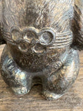 Original 1980s Bronze-Colour Metal Misha Figurine – Moscow 1980 Olympic Games Mascot