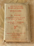 Front of Semaphore Signalling in a Week card envelope