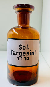 Vintage apothecary bottle - Sol. Targesini