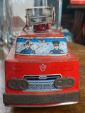 Vintage 1950s Horikowa Toy Fire Engine – Battery-Operated Tin Plate Design