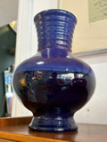 Marei Keramik 7104 vase with matte purple and glossy deep blue glaze