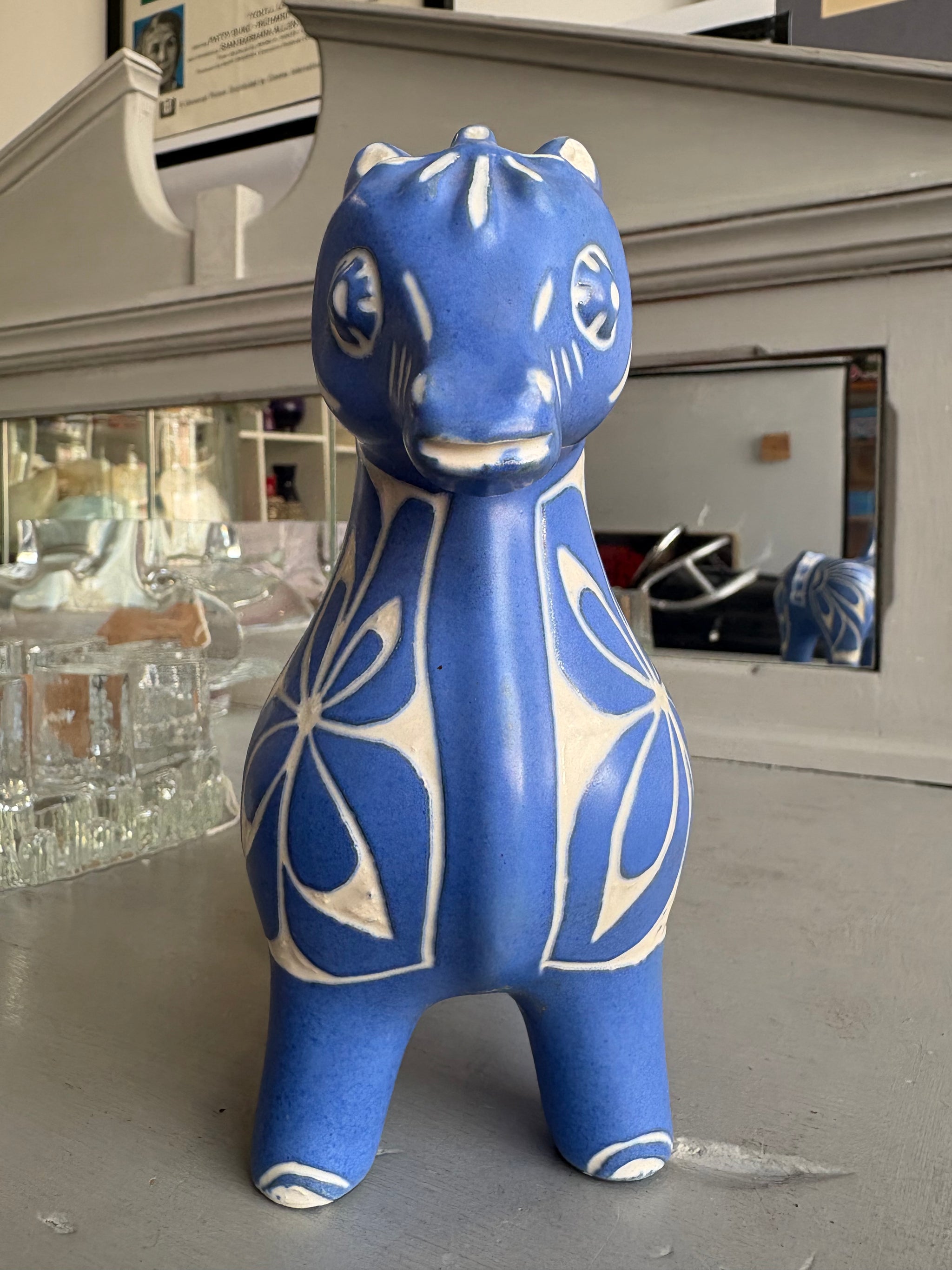 Vintage Pablo Zabal Chilean Studio Pottery Horse Figurine, 1970s