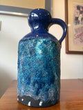 Large Vintage Marei Keramik Fat Lava Vase with Handle – Mid-Century West German Pottery