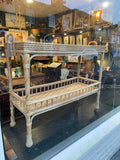 Large rattan trolley