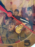 Vintage Chinese Cultural Revolution Alarm Clock with Mao Zedong Portrait, 1968