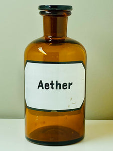 Vintage apothecary bottle - Aether