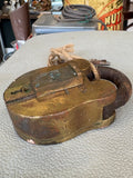 Side view of Rahmatullah brass padlock