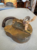 Vintage Indian Brass Padlock | Rahmatulla & Co, 8 Lever, with Key