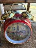 Vintage Chinese Cultural Revolution Alarm Clock with Mao Zedong Portrait, 1968