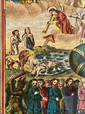 Antique lithograph of The Last Judgment