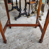 Edwardian burr walnut hall table