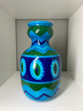 Vintage 1960s Italian Bellini Pottery Vase – Hand-Painted Geometric Design